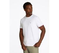 Tommy Hilfiger - Global Stripe Cuff T MW0MW38630 Bianco - Abbigliamento L Bianco