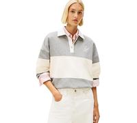 Tommy Hilfiger Gold BTN Rugby Fleece Swtsrt Ww0ww48785 Felpa Pullover Donna (Pacco da 1)