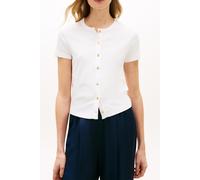 Tommy Hilfiger Gold Button Slim Ss Ecru Taglia: S | Magliette intime Outlet | Donna | Marrone