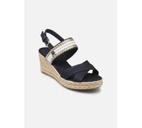 Tommy Hilfiger - GOLDEN WEBBING MID WEDGE Blu - Scarpe di corda 36 Blu