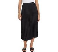 Tommy Hilfiger Gonna Donna Fluid Pleated Skirt Lunghezza Midi, Nero (Black), 36