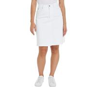 Tommy Hilfiger Gonna in Jeans Donna A-Line Skirt Corta, Bianco (Th Optic White), 32