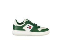 Tommy Hilfiger Green Leather Men Sneaker - EU40/US7
