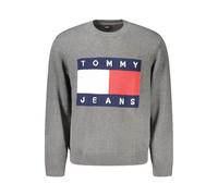 Tommy Hilfiger Gray Cotton Men Sweater - L