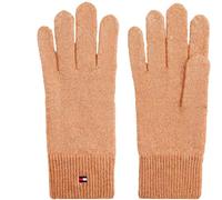 Tommy Hilfiger Guanti da donna TH FLAG FLUFFY KNIT AW0AW17797, cachi, taglia unica