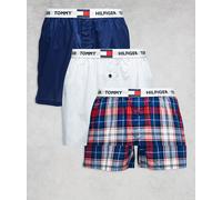 Tommy Hilfiger - Heritage - Confezione da 3 boxer a quadretti/blu navy/bianco-Multicolore 52