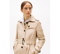 Tommy Hilfiger Donna Giacca Heritage Single Breasted Trench Giacca da Mezza Stagione, Beige (Nos Beige), S