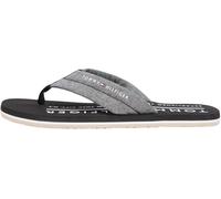 Tommy Hilfiger Hilfiger Chambray Beach Sandal Fm0fm05751, Diapositive Uomo, Black (Black), 42 EU