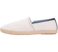Tommy Hilfiger Hilfiger Chambray Espadrille Fm0fm05793, Espadrillas Uomo, White (Ecru), 45 EU