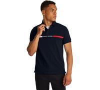 Tommy Hilfiger Uomo Maglietta Polo Maniche Chest Insert Regular Fit, Blu (Desert Sky), XXL