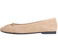 Tommy Hilfiger Hilfiger Suede Ballerina Fw0fw09357, Donna, Khaki (Safari Canvas), 42 EU