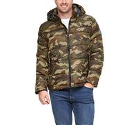 Tommy Hilfiger Legacy Hooded Puffer Jacket Cappotto Alternativo in Piuma, Nuovo Camo, L Uomo