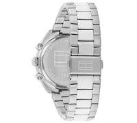 Tommy Hilfiger Orologio con Cronografo al Quarzo da Uomo con Cinturino in Acciaio Inossidabile Argentato - 1710722, Silver