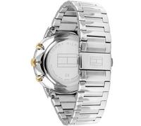 Tommy Hilfiger Orologio Analogico Multifunzione al Quarzo da Uomo con Cinturino in Acciaio Inossidabile Argentato - 1710408