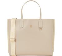 Tommy Hilfiger Iconic Tommy Satchel Aw0aw15692 - Borsa da donna, taglia unica, Beige (argilla bianca), One Size