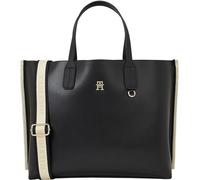 Tommy Hilfiger Iconic Tommy Satchel Aw0aw15692 - Borsa da donna, taglia unica, Nero (Nero), One Size