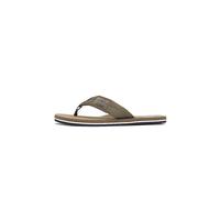 Tommy Hilfiger Infradito da uomo con patch Hilfiger Beach Sandal FM0FM05804, VERDE (Willow Green), 40