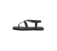 Tommy Hilfiger TH Buckle Thong Sandal Lth Fw0fw09367, Piatti Donna, Black (Black), 38 EU