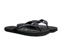 Tommy Hilfiger Infradito Uomo Rubber Beach Sandal Scarpe da Mare, Nero (Black), 40 EU
