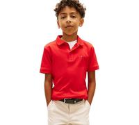 Tommy Hilfiger Interlock RWB Polo SS Kb0kb10007, Red (Rapid Red), 7 Anni Bambini e Ragazzi