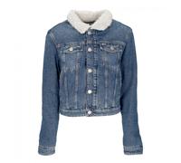 Tommy Hilfiger, ,Jackets ,Donna ,Blu ,S Slim Teddy Flag Denim Jacket