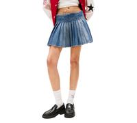 Tommy Hilfiger Jeans Blue Recycled Cotton Mini Skirt - IT38|XS