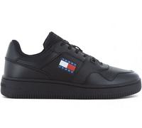 Tommy Jeans Sneaker uomo Retro Basket Essential Pelle nera Taglia 42 (US 9) EM0EM01395BDS
