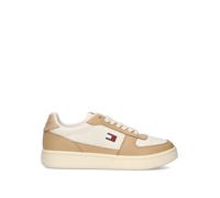 TOMMY HILFIGER JEANS Sneaker donna bianca/beige in pelle 36