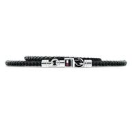 Tommy Hilfiger Jewelry Bracciale in Pelle Intrecciata da Uomo Colore Nero - 2701063