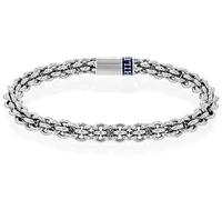 Tommy Hilfiger Jewelry Braccialetto a Catena da Uomo con Cerchi Intrecciati - 2790521, BRACELET, Silver