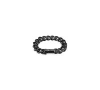 Tommy Hilfiger Jewelry Braccialetto a Catena da Uomo en Acciaio Inossidabile Nero con la Bandiera Iconica 2790639