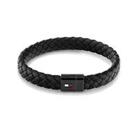 Bracciale Uomo TOMMY HILFIGER ROUND BRAIDED 2790331 Pelle Nero
