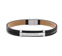 Tommy Hilfiger Jewelry Braccialetto da uomo in Pelle Nero - 2790161