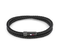 Tommy Hilfiger Jewelry Braccialetto da Uomo In Pelle Nero - 2790262S