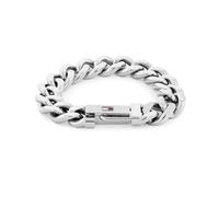 Tommy Hilfiger Jewelry Braccialetto e Collana a Catena da Uomo in Acciaio Inossidabile con la Bandiera Iconica