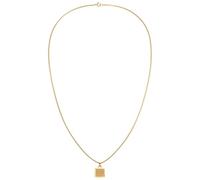 Tommy Hilfiger Jewelry Collana da Uomo in Oro Giallo con un Pendente Quadrato - 2790544