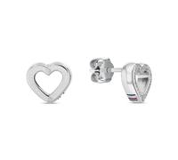 Tommy Hilfiger Jewelry Orecchini a Perno da Donna in Acciaio Inossidabile a Forma di Cuore - 2780971