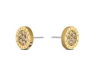 Tommy Hilfiger Jewelry Orecchini a perno da donna in Acciaio Inossidabile con cristalli