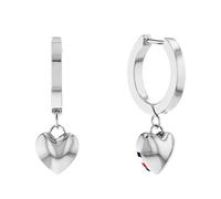 Tommy Hilfiger Jewelry Orecchini Pendenti da Donna in Acciaio Inossidabile con un Pendente a Forma di Cuore - 2780664