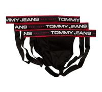 Tommy Hilfiger Jockstrap Uomo TH Sospensorio Slip Confezione 3 Capi Articolo UM0UM02969 3p Jockstrap, 0R7 Pvh Black/Pvh Black, L