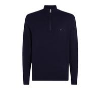 Tommy Hilfiger, ,Knitwear ,Uomo ,Blu ,XL Demi-zip Sweater