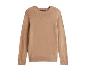 Tommy Hilfiger, ,Knitwear ,Uomo ,Marrone ,L Pure Lambswool Crew Neck Jumper