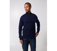 Tommy Hilfiger - Lambswool Zip Mock MW0MW36536 Blu - Abbigliamento L Blu