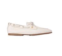 Tommy Hilfiger - Leather TH Monogram Boat Scarpe - - Shoes - Donna - Beige - 41 EU