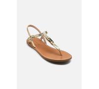 Sandali bassi infradito in pelle Oro 39