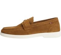 Tommy Hilfiger Light Suede Flag Hardware Loafer Fm0fm05897, Mocassini Uomo, Brown (Coconut Grove), 45 EU
