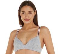 Tommy Hilfiger LIGHTLY LINED TRIANGLE BRA UW0UW02413, Donna, Grigio (Mid Grey Heather), 34D