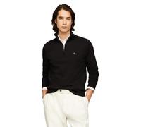 Tommy Hilfiger Lightweight Pullover Quarter Zip Sweater Maglione, Black, XL Uomo
