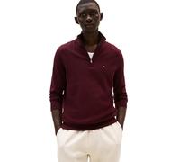 Tommy Hilfiger Lightweight Pullover Quarter Zip Sweater Maglione, Borgogna Profonda, M Uomo