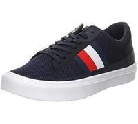 Tommy Hilfiger Lightweight Stripes Knit Sneaker, Scarpe da Ginnastica Basse Uomo, Blu (Desert Sky Dw5), 45 EU